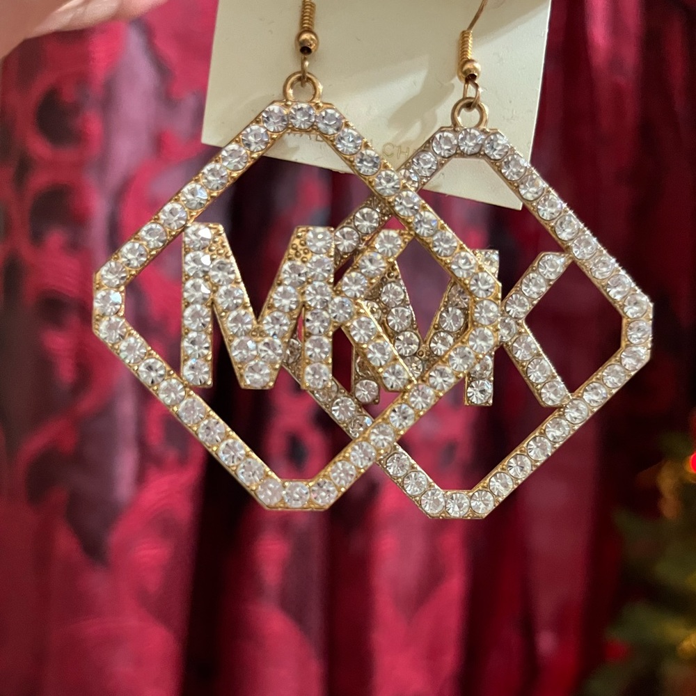 MK gold fashion earrings